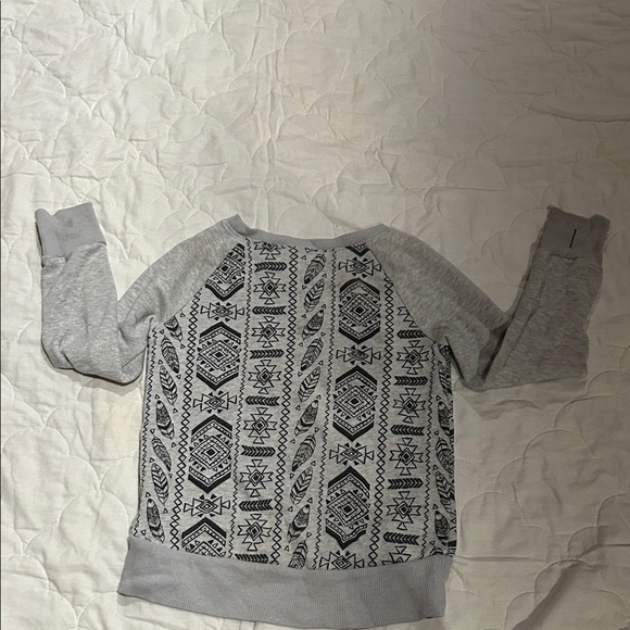 Gray Patterned Sweatshirt - Picture 2 of 2
